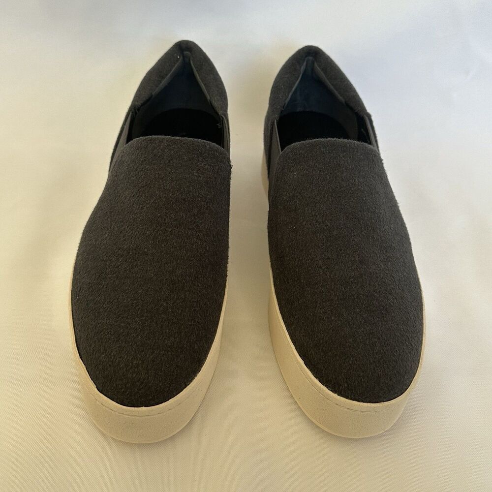 Vince Women's Warren Slip-On Platform Sneakers Gray Suede Size 9.5/39.5 - Picture 4 of 11